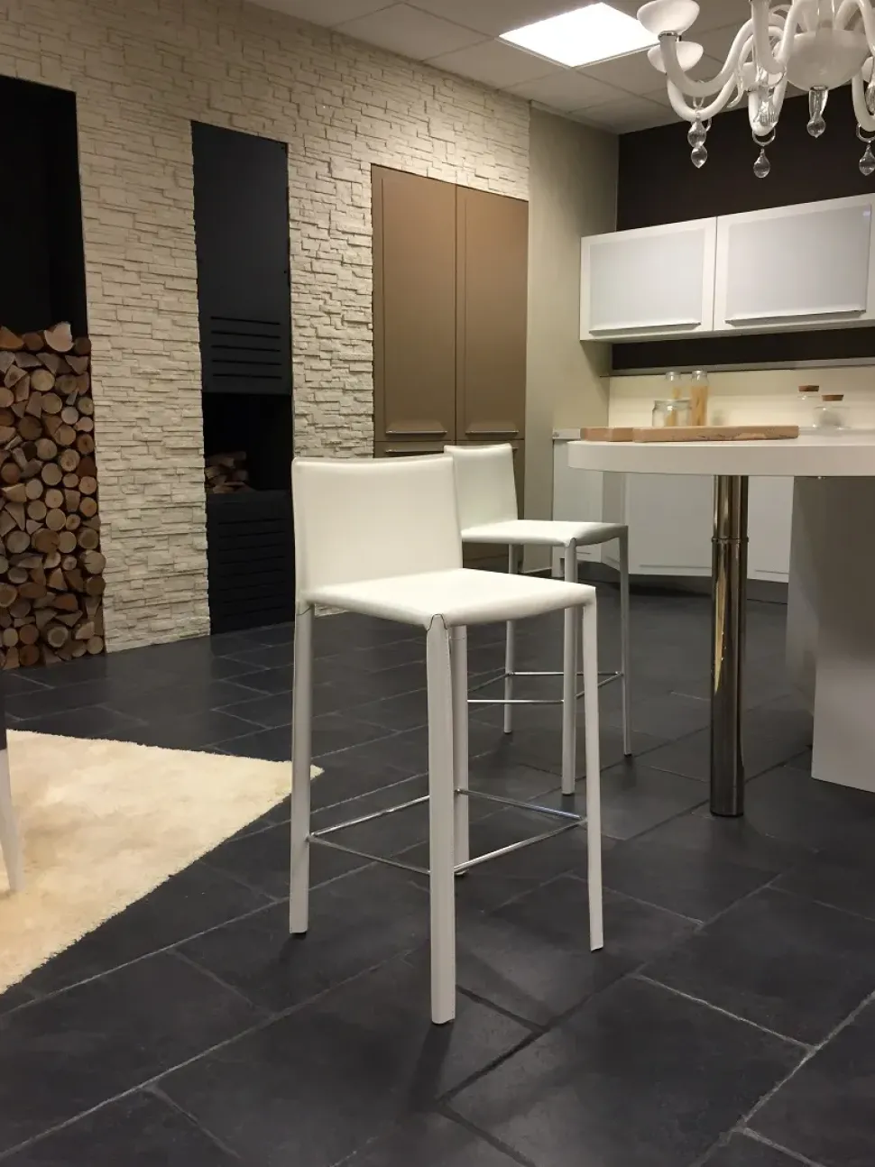 sgabelli in cuoietto, cuoio rigenerato