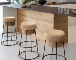 Sgabello con base centrale Bouchon sgb Domitalia a prezzi outlet