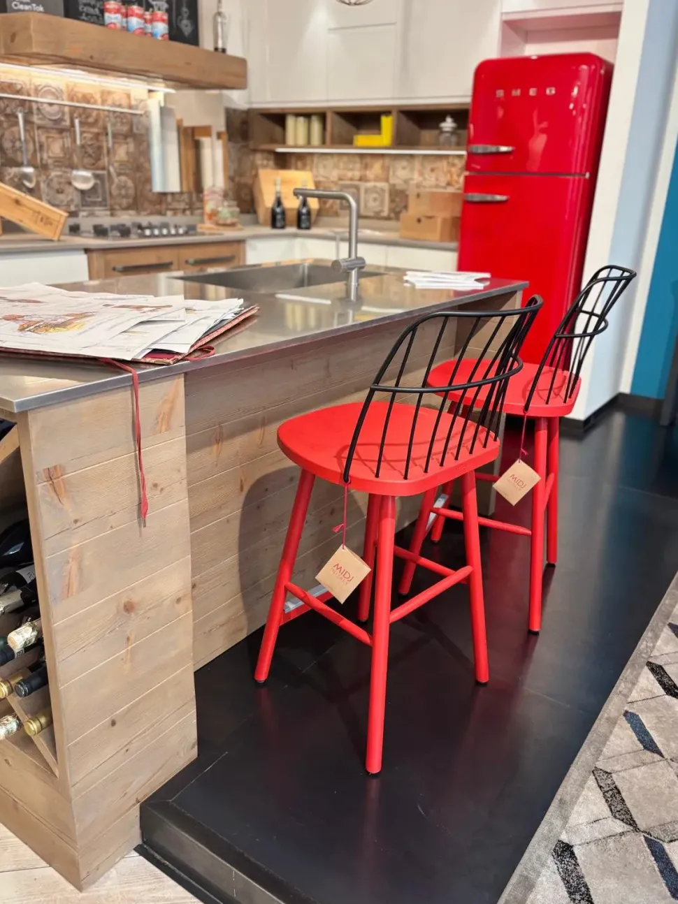 Sgabello da cucina Sgabello strike by midj Midj in Offerta Outlet