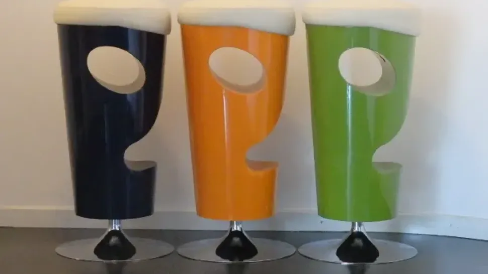 Sgabello girevole Moai