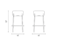 Sgabello modello Syd Stones SCONTATO a PREZZI OUTLET