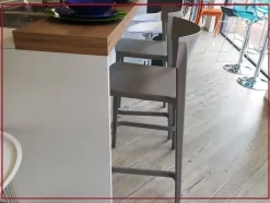 Sgabello senza braccioli Skin Calligaris a prezzo ribassato