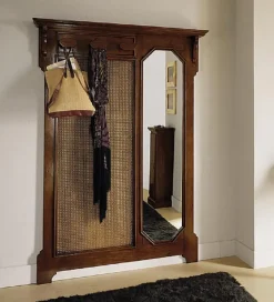 Soggiorno  Appendiabiti in cannettè e specchio scontato del -30 %