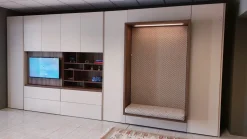 Soggiorno completo Alcova con letto di Tumidei in melamminico in Offerta Outlet