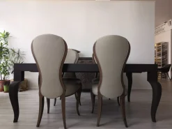 Soggiorno completo Arkeos di Vittorio grifoni in legno a prezzo Outlet