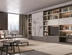 Soggiorno completo Desirè di Artigianale in laminato materico in Offerta Outlet