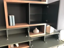 Soggiorno completo Horizon di Mobilgam in legno in Offerta Outlet