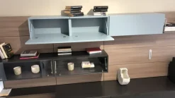 Soggiorno completo Lampo di Sangiacomo in laccato lucido in Offerta Outlet