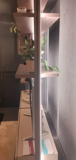 Soggiorno completo Living moretti design (mercantini) di Mercantini in laccato opaco in Offerta Outlet