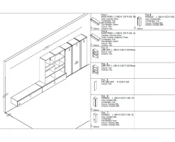 Soggiorno completo Living di Orme in stile moderno a prezzi outlet