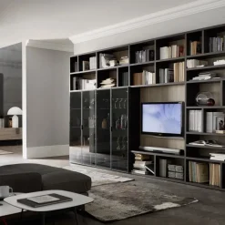 Soggiorno completo Logico26 di Orme in laminato opaco in Offerta Outlet