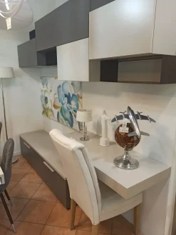 Soggiorno completo Luce  di Colombini casa in laminato opaco in Offerta Outlet