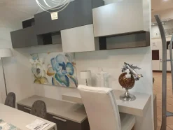 Soggiorno completo Luce di Colombini casa in laminato opaco in Offerta Outlet