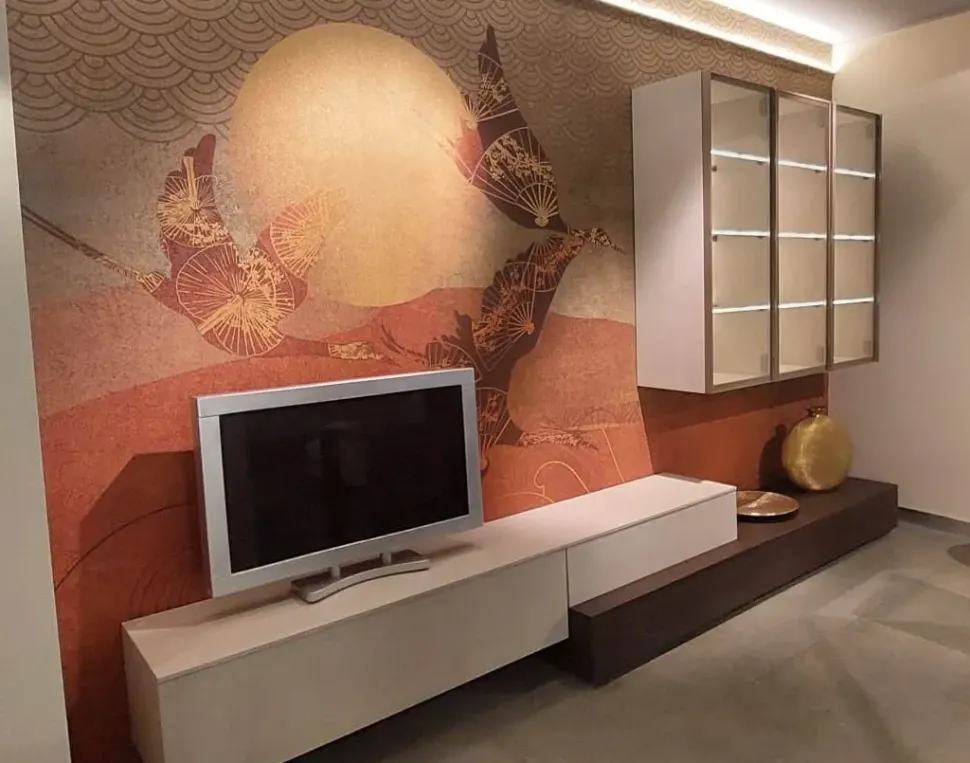 Soggiorno completo Luxury di Santalucia in laminato opaco in Offerta Outlet