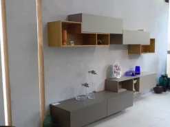Soggiorno completo modello Parete attrezzata sangiacomo lampo di Sangiacomo a prezzo Outlet