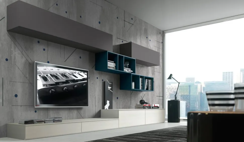 Soggiorno completo modello Ls10 di Siloma a prezzo scontato