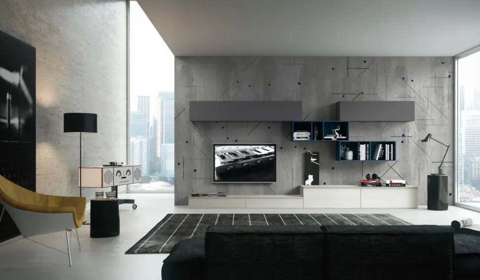 Soggiorno completo modello Ls10 di Siloma a prezzo scontato