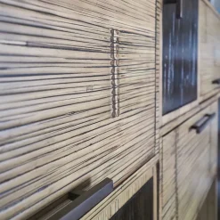 Soggiorno completo modello Composizione soggiorno bortoli  bambu miele e black  di Bortoli a prezzo scontato