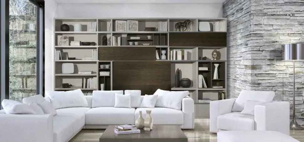 Soggiorno completo modello Aurora in stile design di Artigianale a PREZZI OUTLET