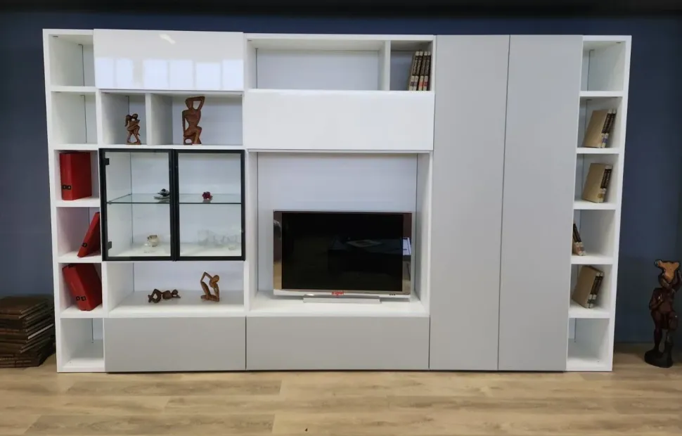 Soggiorno completo modello Kristal in stile moderno di Abitare mobilstella a PREZZI OUTLET affrettati