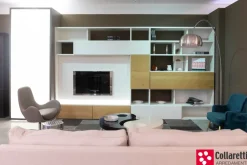 Soggiorno completo  modo di Sangiacomo in laccato opaco a prezzo scontato