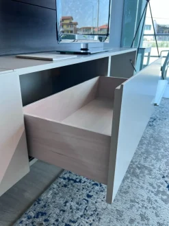 Soggiorno completo Modulart di Presotto in laccato opaco a prezzo scontato