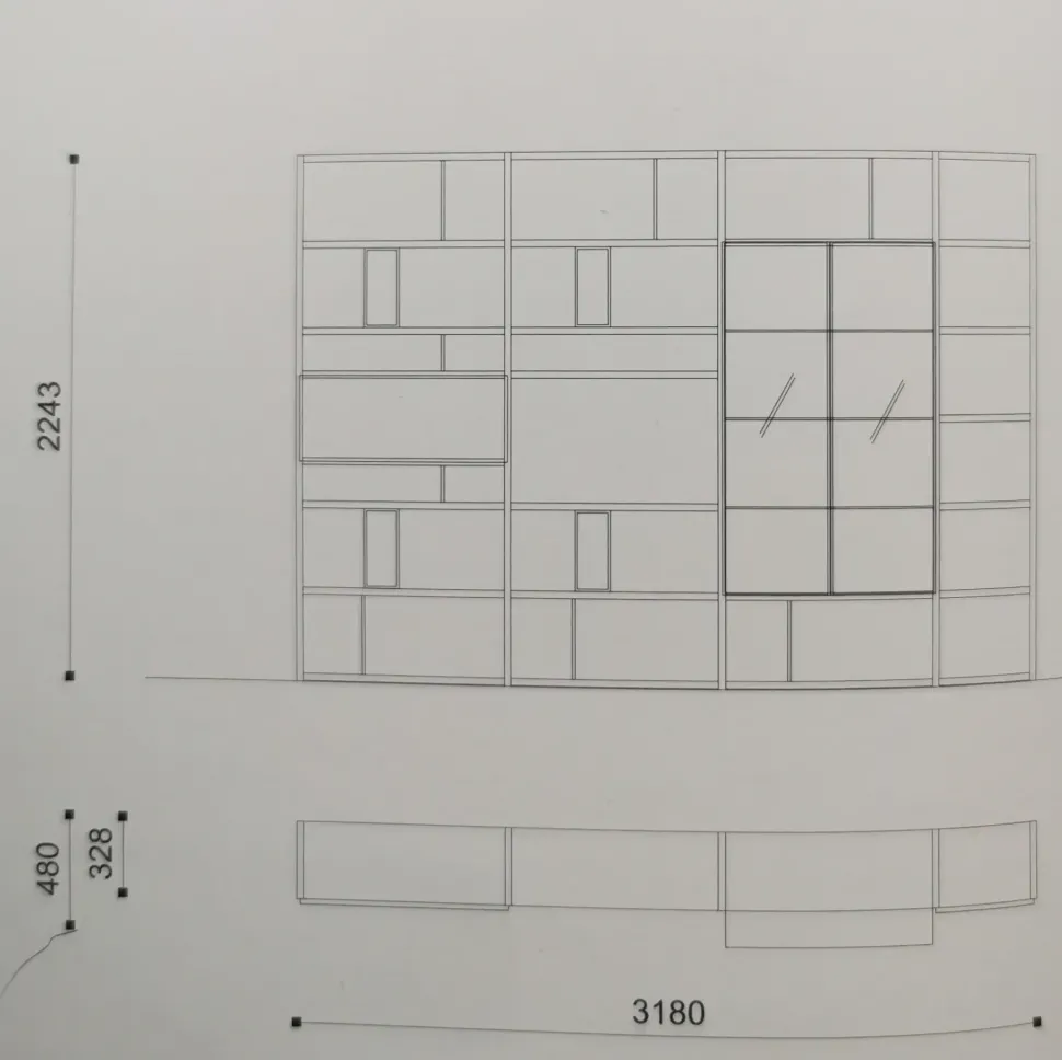 Soggiorno completo Orme day 129 di Orme in laminato materico a prezzo Outlet