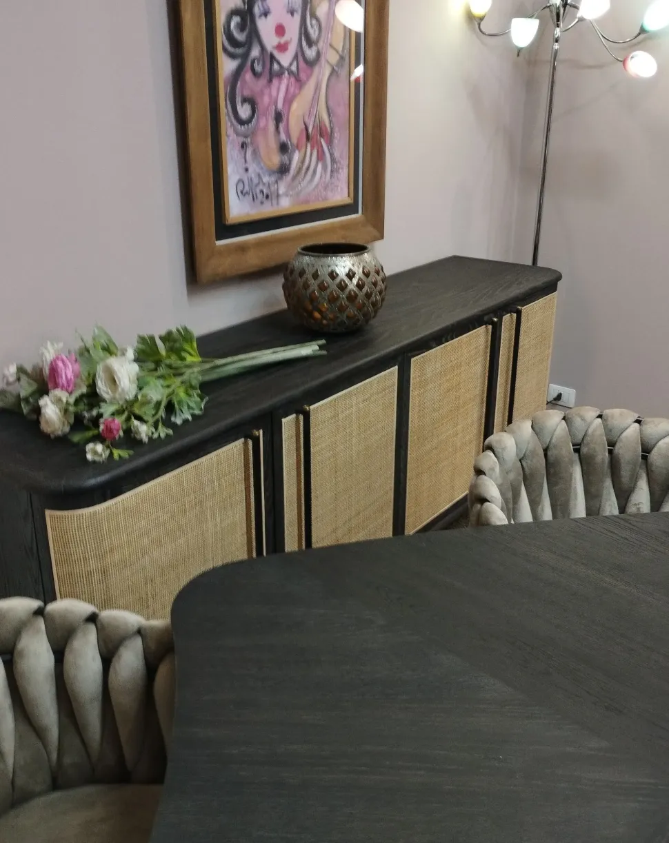 Soggiorno completo Soggiorno dialma brown di Dialma brown in legno a prezzo Outlet