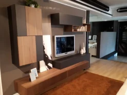 Soggiorno completo Soggiorno mobilegam in legno  noce cannettato di Mobilgam in stile design con forte sconto