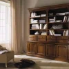 Soggiorno  Libreria a 4 ante con cassetti lucidata a gommalacca scontato del -30 %