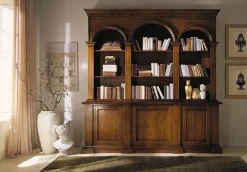 Soggiorno  Libreria con archi lucidatura gommalacca scontato del -30 %