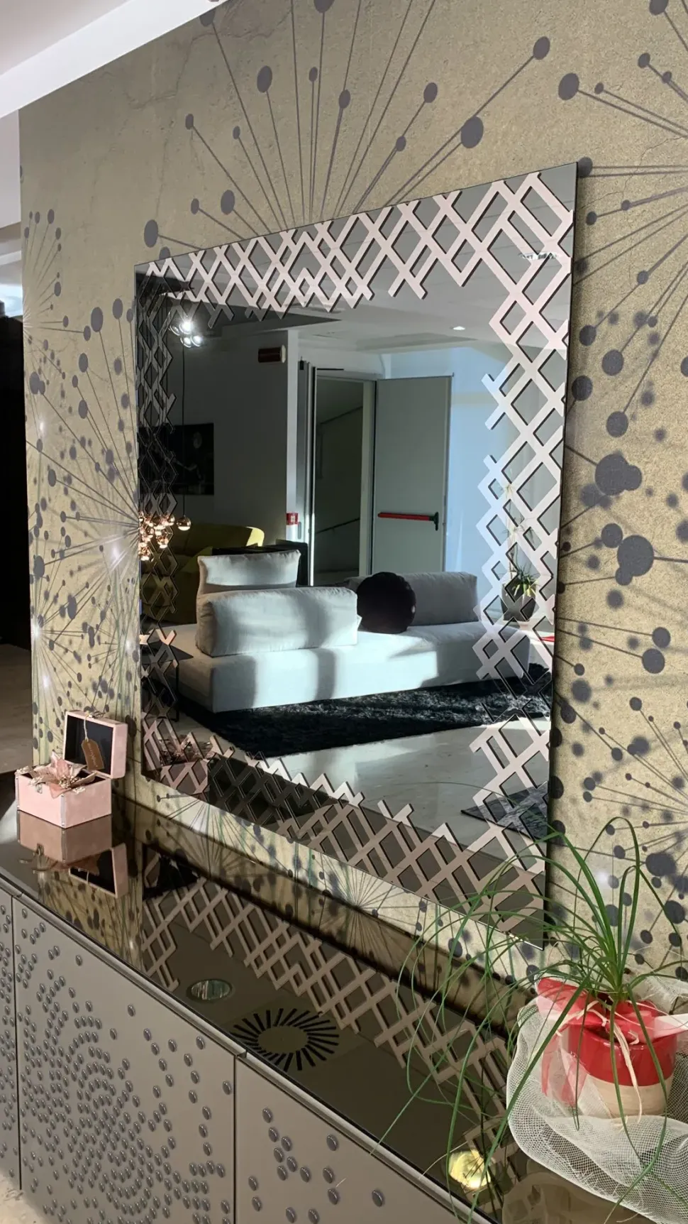 Specchiera in stile design Bronzo OFFERTA OUTLET