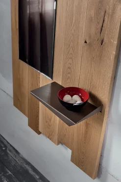 Specchiera ingresso Zoe in rovere massello