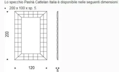 Specchiera modello Pasha' di Cattelan italia in offerta