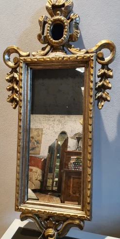 Specchio classico Foglia argento anticato p di Of ongaro & fuga a prezzo Outlet