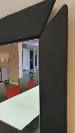 Specchio design Bigxy cuoio di Ozzio scontato -72%