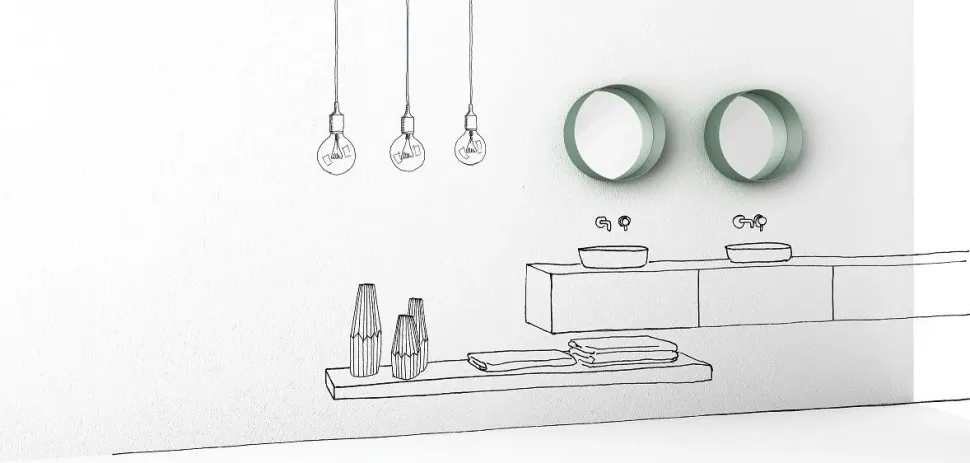 Specchio Dot laccato opaco di Minotti italia in stile design SCONTATO affrettati