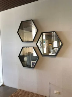 Specchio in stile design Esagona OFFERTA OUTLET