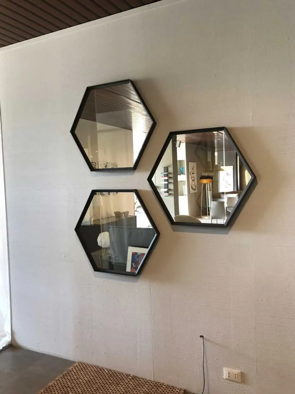 Specchio in stile design Esagona OFFERTA OUTLET