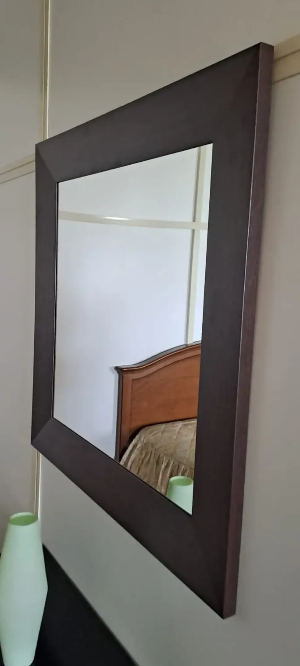 Specchio in stile moderna Mirror wood OFFERTA OUTLET