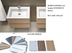 Syntesy 60 m1 surf Baxar: mobile bagno sospeso A PREZZI OUTLET