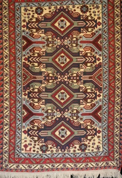 Tappeto classico rettangolare in lana Sumak cm.160x240 di Sitap a prezzo scontato