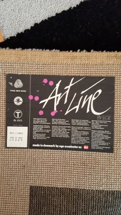 Tappeto moderno Red lines ege Artigianale a prezzo scontato