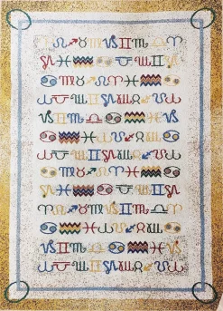 Tappeto quadrato  moderno Zodiaco Sitap in Offerta Outlet