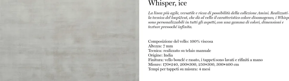 Tappeto rettangolare in stile moderno Whisper Abc a prezzo Outlet