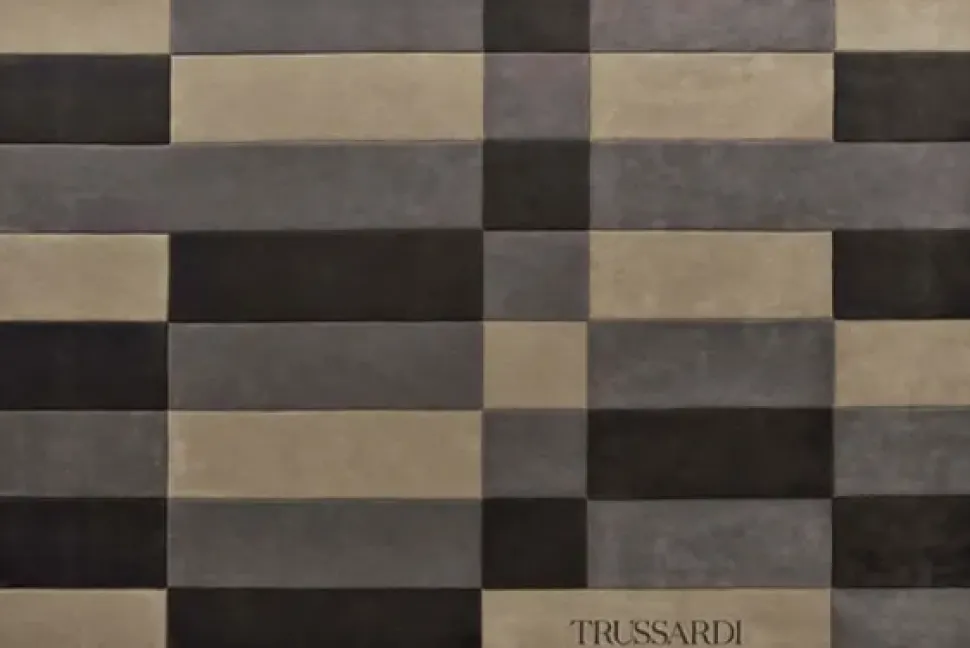 Tappeto rettangolare in stile classico Field Fendi casa a prezzo Outlet