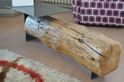 Tavolino Artigianale modello Tronco in OFFERTA OUTLET