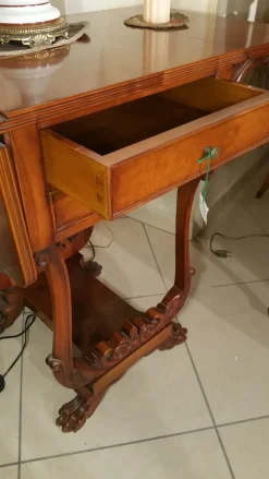 Tavolino Collezione esclusiva modello Tavolino servant stile inglese apribile in OFFERTA OUTLET