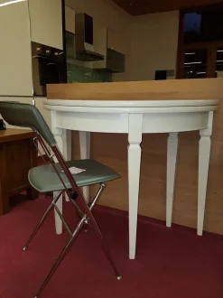 Tavolino Consolle patinata bianco antico Artigianale con uno SCONTO IMPERDIBILE