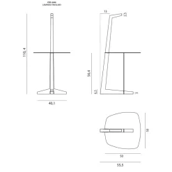Tavolino design Pinocchio naturale di Egoitaliano a prezzo ribassato